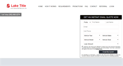 Desktop Screenshot of gainesvilletitleloan.com